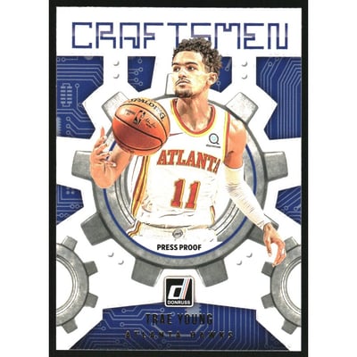 2021-22 Donruss Craftsmen Press Proof #11 Trae Young
