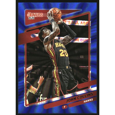2021-22 Donruss Holo Blue Laser #105 John Collins