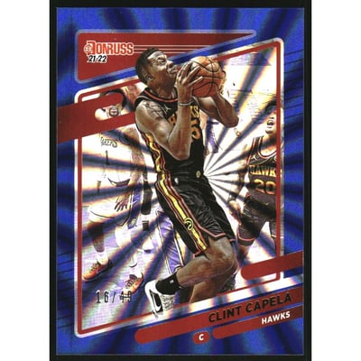 2021-22 Donruss Holo Blue Laser #33 Clint Capela