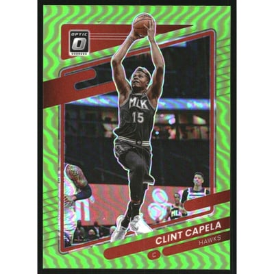 2021-22 Donruss Optic Lime Green #62 Clint Capela