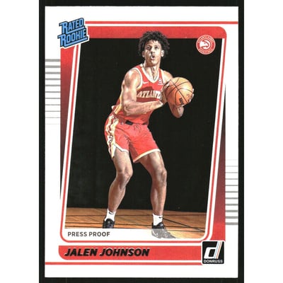 2021-22 Donruss Press Proof Silver #231 Jalen Johnson RR