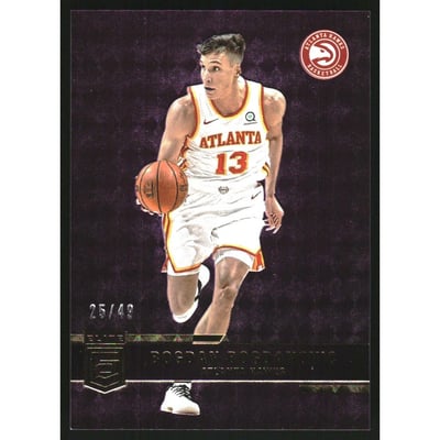 2021-22 Elite Purple #192 Bogdan Bogdanovic