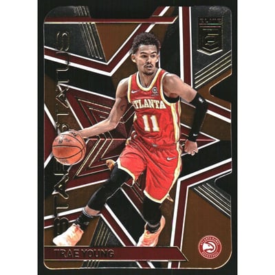 2021-22 Elite Star Status Orange Die Cut #15 Trae Young