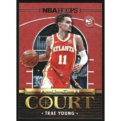 2021-22 Hoops High Court Holo #4 Trae Young