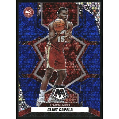 2021-22 Panini Mosaic Mosaic Fast Break Blue #66 Clint Capela