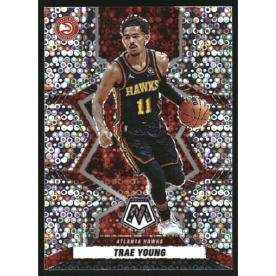 2021-22 Panini Mosaic Mosaic Fast Break Silver #129 Trae Young