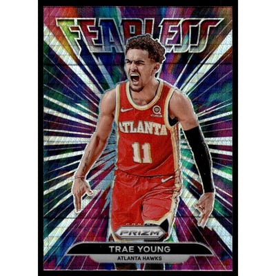 2021-22 Panini Prizm Fearless Prizms Hyper #20 Trae Young