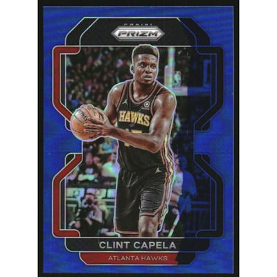 2021-22 Panini Prizm Prizms Blue #187 Clint Capela