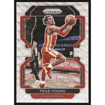 2021-22 Panini Prizm Prizms Factory Set Silver Wave #26 Trae Young