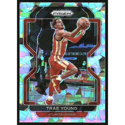 2021-22 Panini Prizm Prizms Ice #26 Trae Young