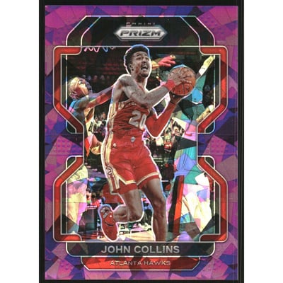 2021-22 Panini Prizm Prizms Purple Ice #49 John Collins