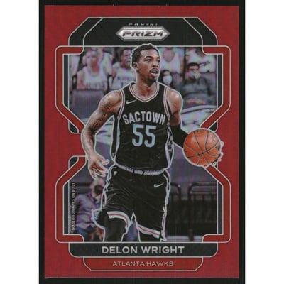 2021-22 Panini Prizm Prizms Red #57 Delon Wright