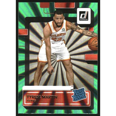 2022-23 Donruss Holo Green Laser #243 Tyrese Martin RR