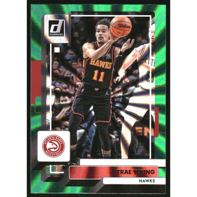 2022-23 Donruss Holo Green Laser #59 Trae Young