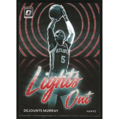 2022-23 Donruss Optic Lights Out Red Wave #7 Dejounte Murray