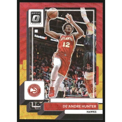 2022-23 Donruss Optic Red and Gold Wave #112 De'Andre Hunter