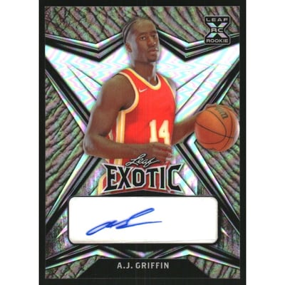 2022-23 Leaf Exotic Prismatic Elephant #BAAJG A.J. Griffin