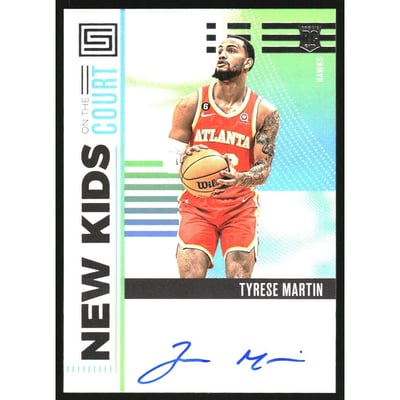 2022-23 Panini Chronicles New Kids on the Court Autographs #12 Tyrese Martin