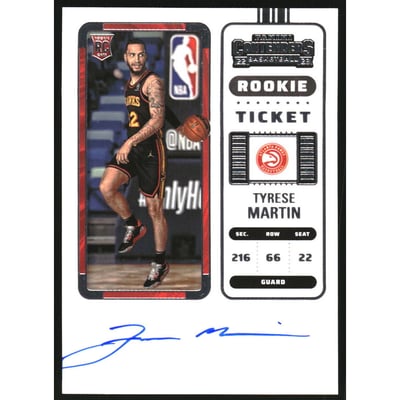 2022-23 Panini Contenders #108 Tyrese Martin RC