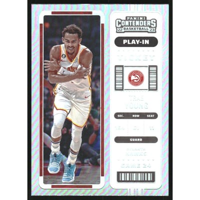 2022-23 Panini Contenders Play-In Ticket #66 Trae Young