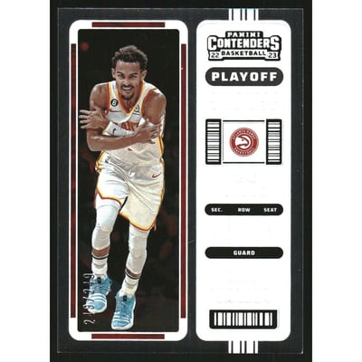 2022-23 Panini Contenders Playoff Ticket #66 Trae Young