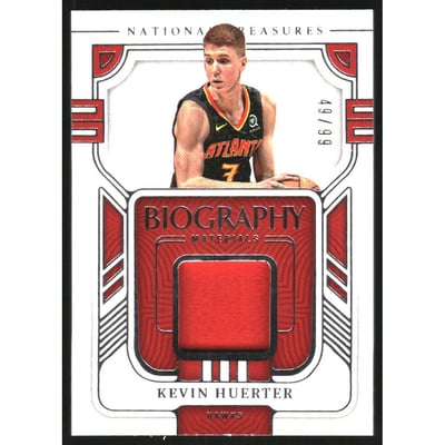 2022-23 Panini National Treasures Biography Materials #26 Kevin Huerter