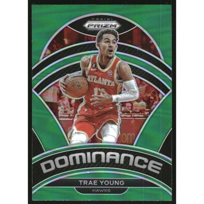 2022-23 Panini Prizm Dominance Prizms Green #19 Trae Young