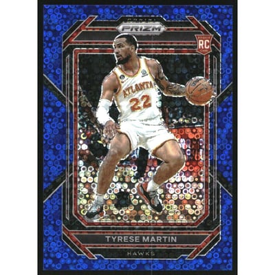 2022-23 Panini Prizm Prizms Fast Break Blue #241 Tyrese Martin