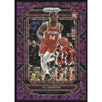 2022-23 Panini Prizm Prizms Fast Break Purple #248 AJ Griffin