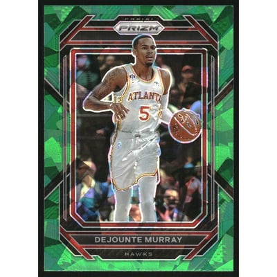 2022-23 Panini Prizm Prizms Green Ice #146 Dejounte Murray