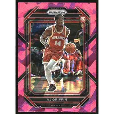 2022-23 Panini Prizm Prizms Pink Ice #248 AJ Griffin