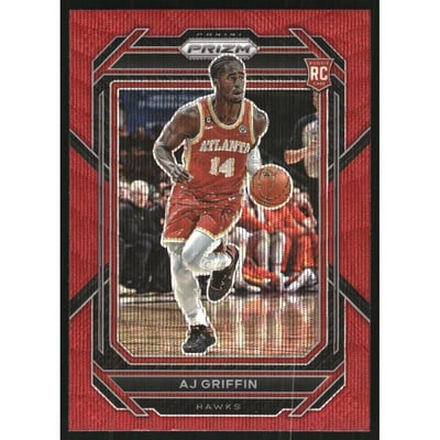 2022-23 Panini Prizm Prizms Ruby Wave #248 AJ Griffin
