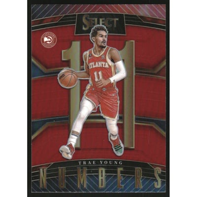 2022-23 Select Numbers Prizms Red #12 Trae Young