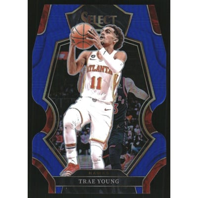 2022-23 Select Prizms Blue Die Cut #166 Trae Young