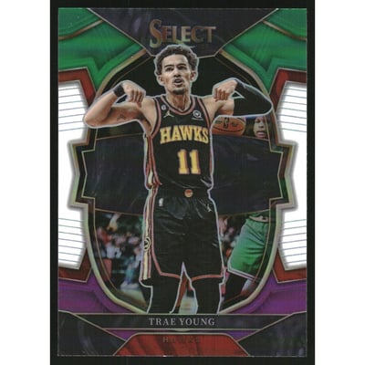 2022-23 Select Prizms Green White Purple #66 Trae Young
