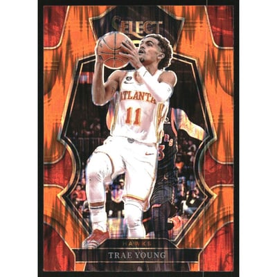 2022-23 Select Prizms Orange Flash #166 Trae Young