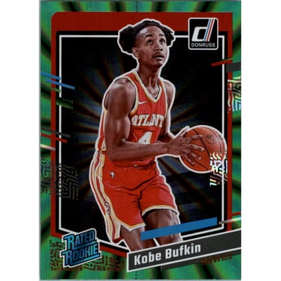 2023-24 Donruss Holo Green Laser #204 Kobe Bufkin