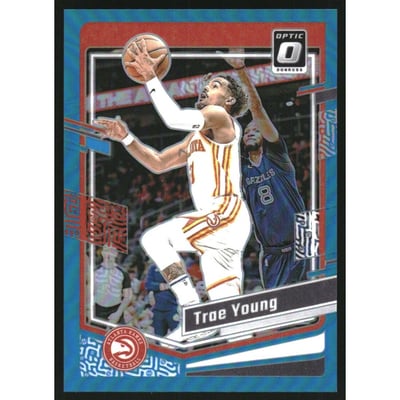 2023-24 Donruss Optic Aqua #135 Trae Young