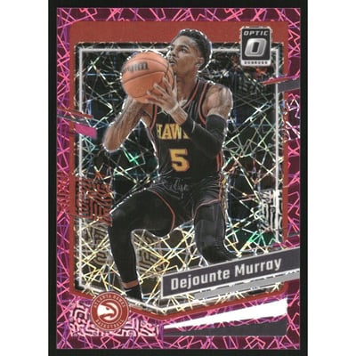 2023-24 Donruss Optic Pink Velocity #14 Dejounte Murray