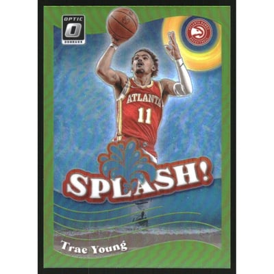 2023-24 Donruss Optic Splash Lime Green #1 Trae Young