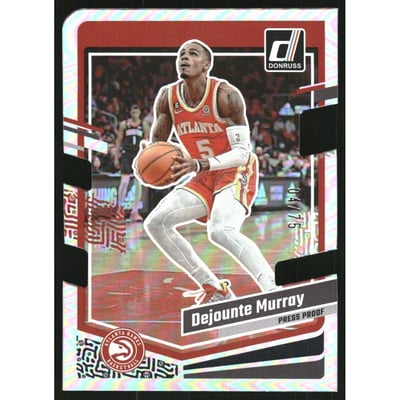 2023-24 Donruss Press Proof Silver Die-Cut #31 Dejounte Murray