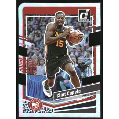 2023-24 Donruss Press Proof Silver Die-Cut #91 Clint Capela