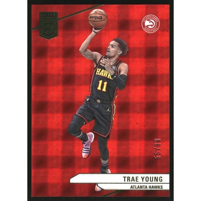 2023-24 Elite International Hyper Red #166 Trae Young
