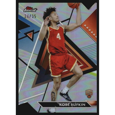 2023-24 Finest Die-Cut Refractors #187 Kobe Bufkin UC