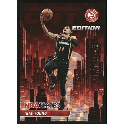 2023-24 Hoops City Edition Hyper Red #20 Trae Young