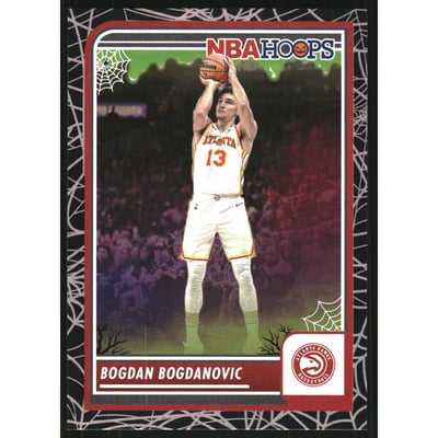 2023-24 Hoops Haunted Hoops Holo Webs #218 Bogdan Bogdanovic