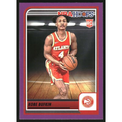 2023-24 Hoops Purple #246 Kobe Bufkin