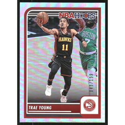 2023-24 Hoops Silver #117 Trae Young