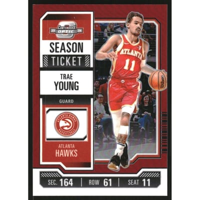 2023-24 Panini Contenders Optic Red #59 Trae Young