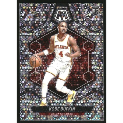 2023-24 Panini Mosaic Mosaic Fast Break Silver #201 Kobe Bufkin